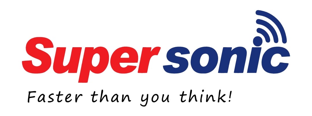 Supersonic Broadband Logo - Faster than you think!
